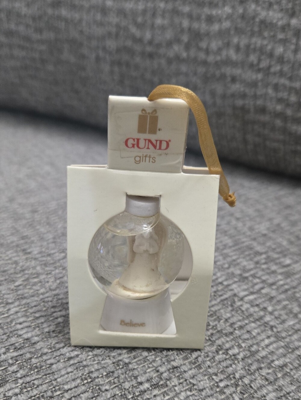 Gund Gifts Believe Angel Snow Globe Christmas Ornament